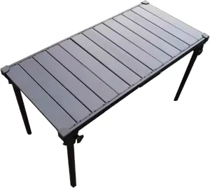 Ultralight Camping Table Outdoor Picnic Table Aluminum Folding Camping Table Roll Up Desktop with Carry Bag for Camp Picnic