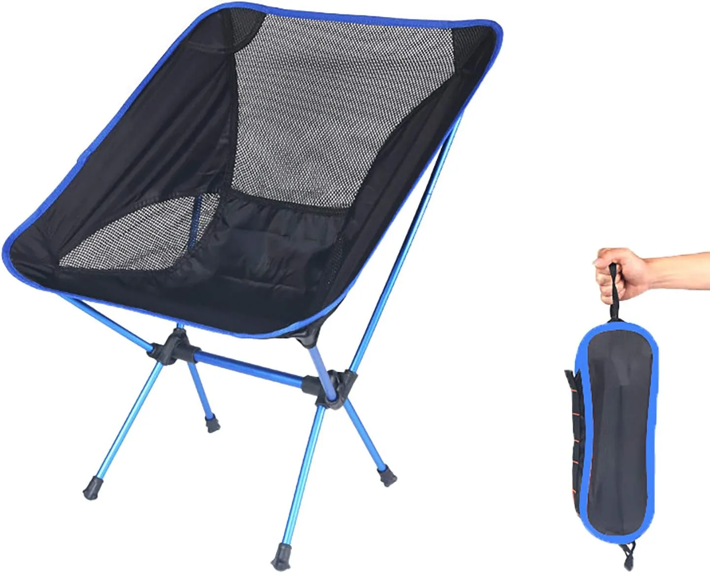 Ultralight Folding Camping Chair, Portable Compact for Outdoor Camp, Travel, Beach, Picnic, Festival, Hiking, Lightweight Backpacking