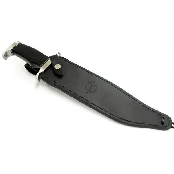 United Cutlery Gil Hibben Survivor Bowie Knife 10" Sawback Blade, Micarta Handles, Leather Sheath GH5026