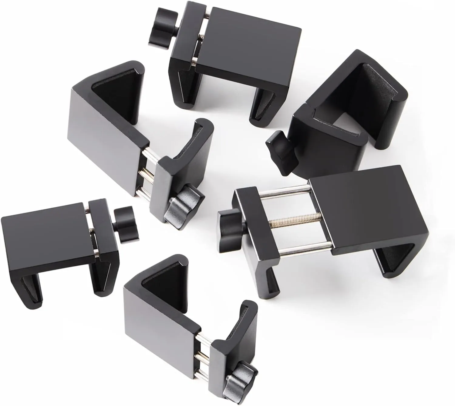 Universal Heavy-Duty Outdoor Furniture Clips for Wicker Patio Furniture, Anti-Separation Locking System for Sectional Couch, Secures up to 2.5" Square & Round Tubes(6pcs)