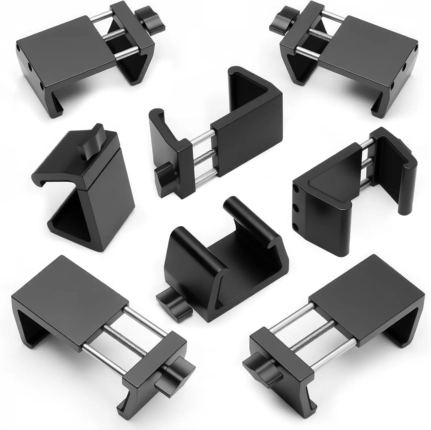 Universal Heavy-Duty Outdoor Furniture Clips For Wicker Patio Furniture,Blasoul Anti-Separation Locking System for Sectional Couch,Secures up to 2.5" Square & Round Tubes(8pcs)