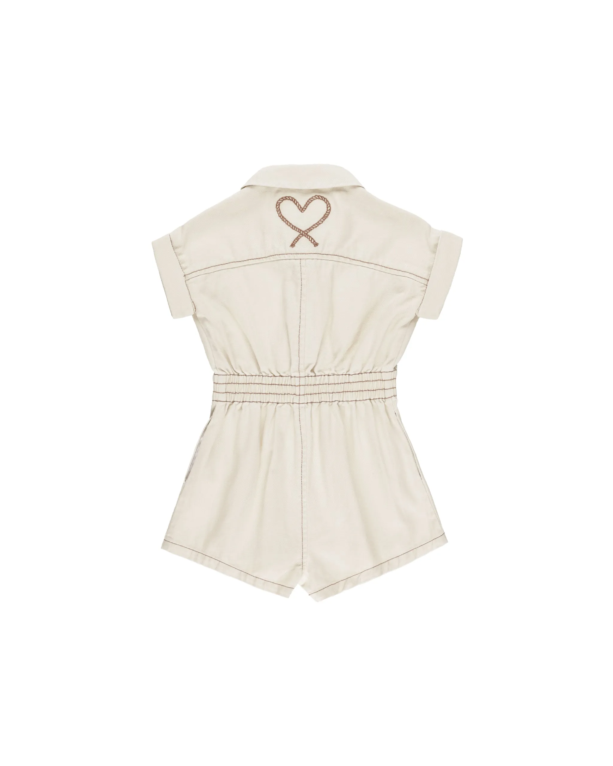 Utility Romper || Natural