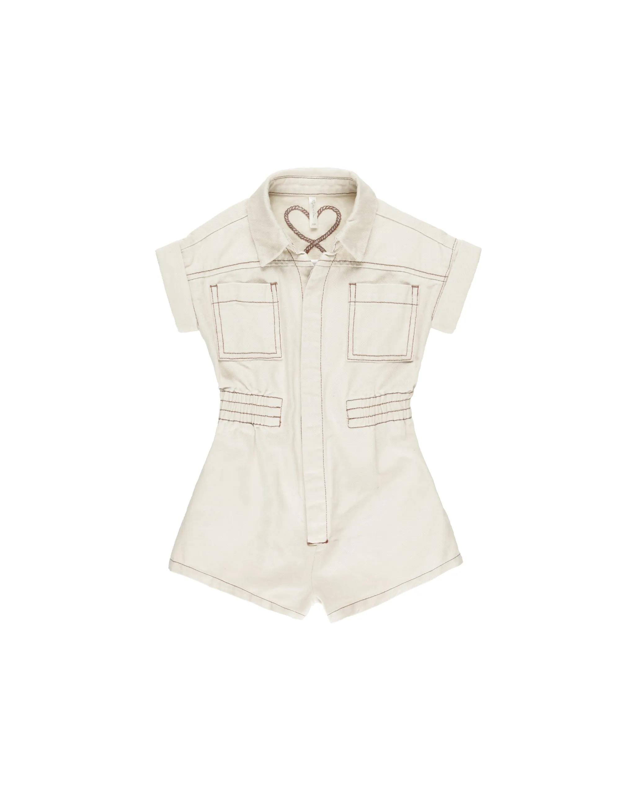 Utility Romper || Natural
