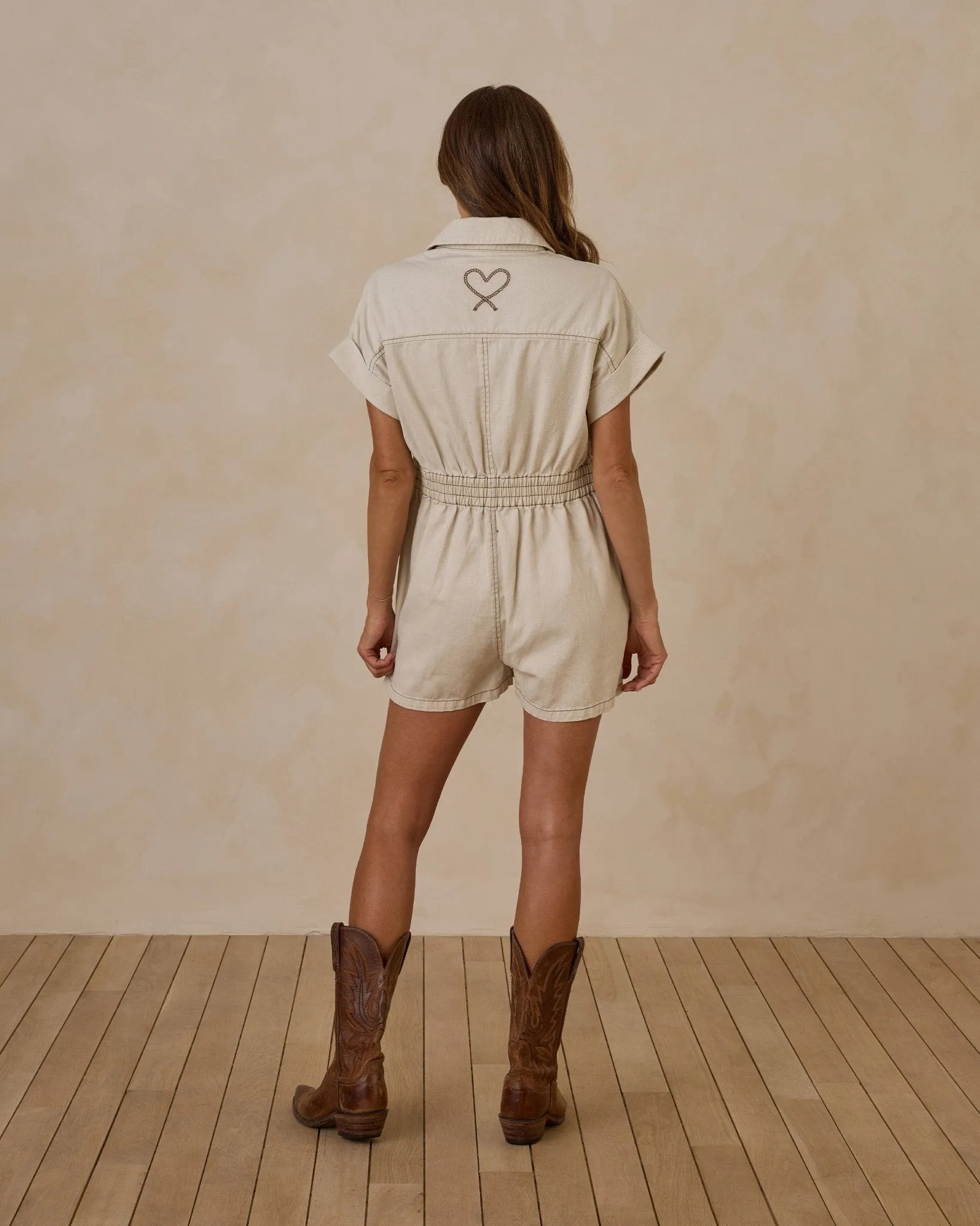 Utility Romper | Natural
