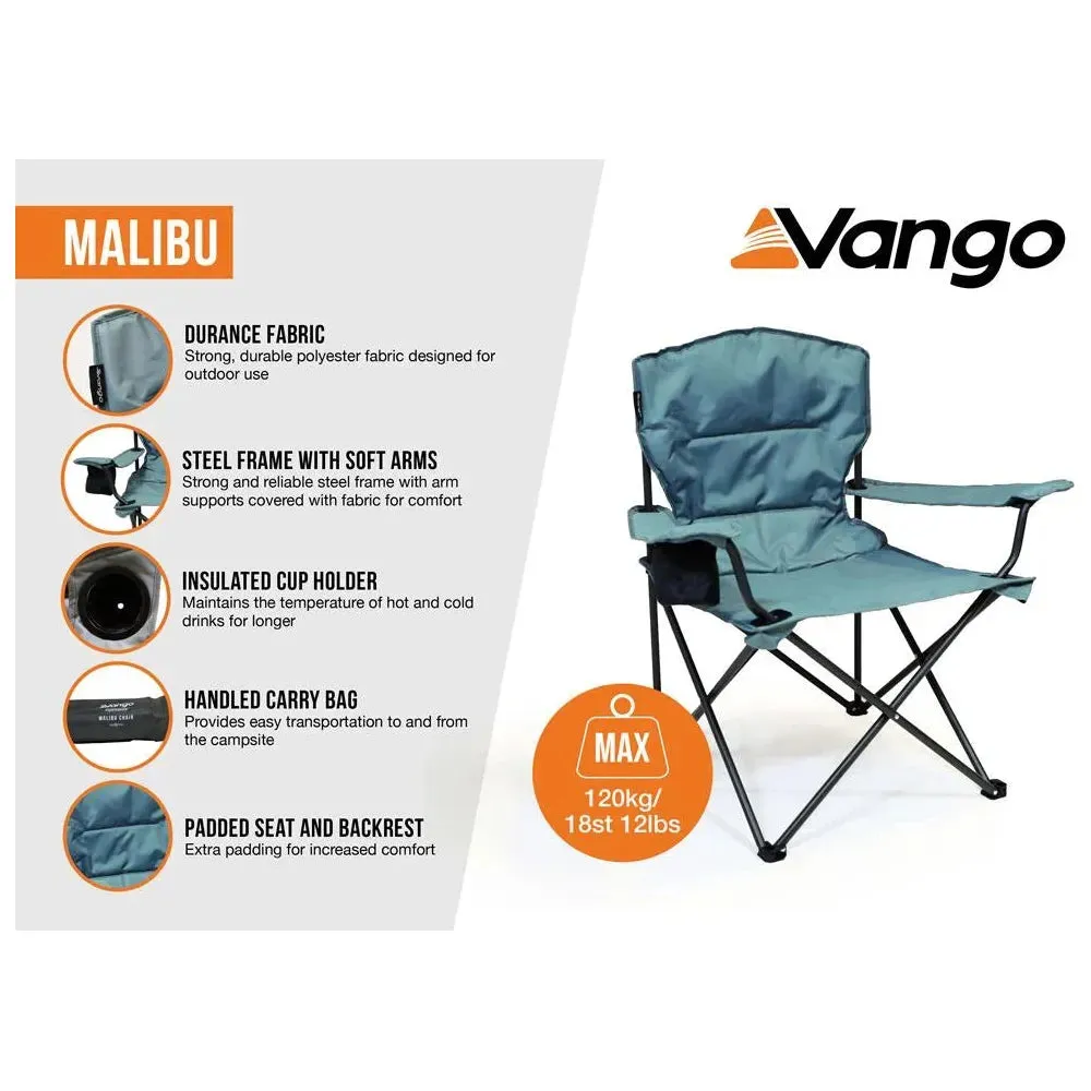 Vango Malibu Folding Mineral Green Camping Chairs