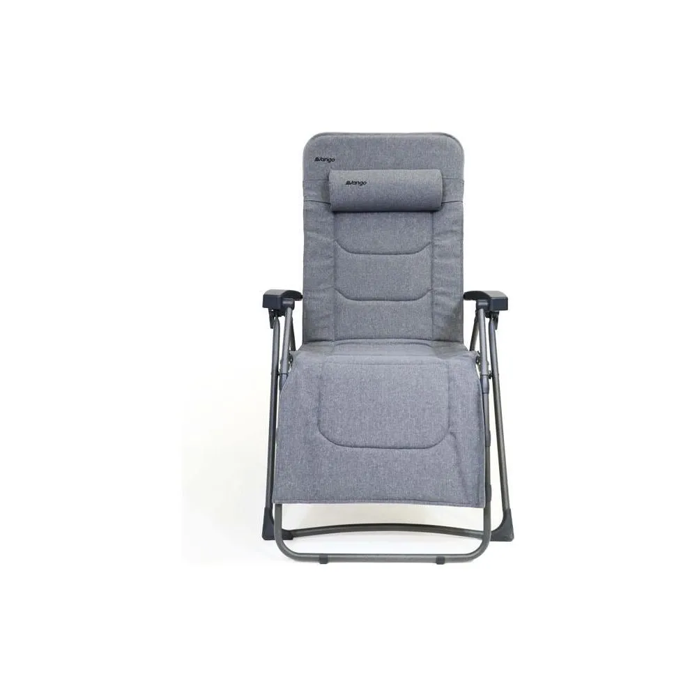 Vango Riviera Camping Lounger Heather Grey Chair