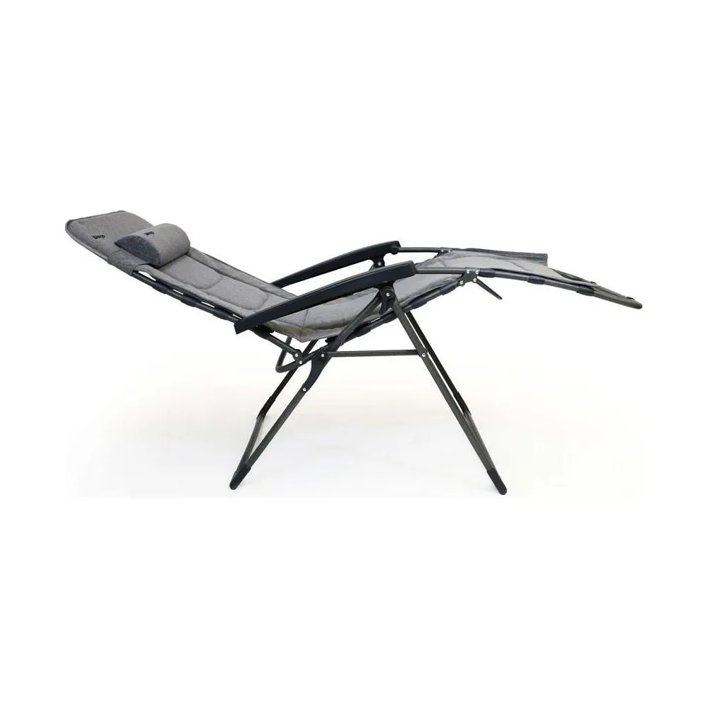 Vango Riviera Camping Lounger Heather Grey Chair