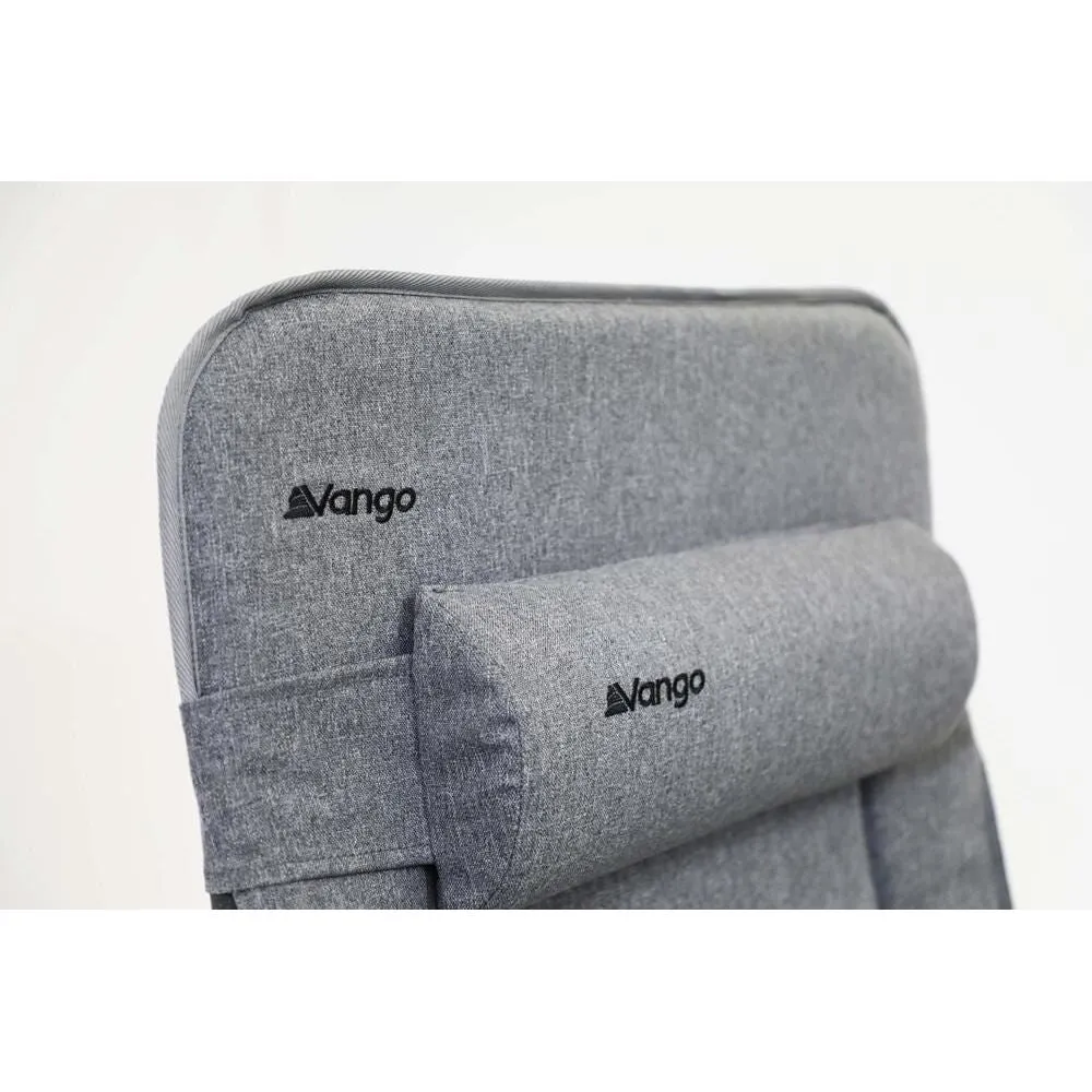Vango Riviera Camping Lounger Heather Grey Chair