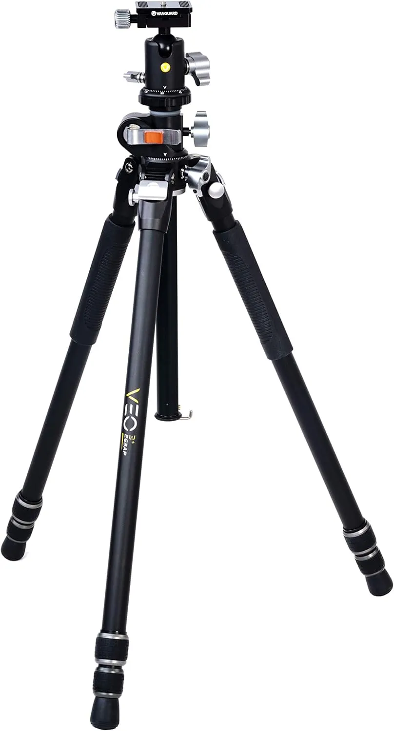 Vanguard VEO3 263AB Aluminum Tripod with Ball Head with Multi-Angle Center Column for Overhead Shots