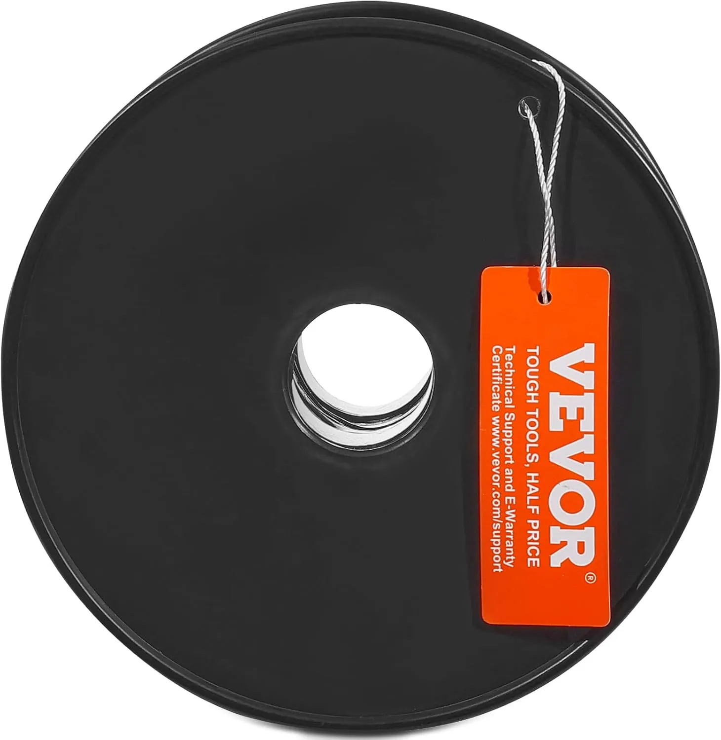 VEVOR Braided Nylon Rope, 3/16 in x 250 ft, 32 Strands, 720 LBS Breaking Strength Outdoor Climbing Rope, Arborist Tree Climbing Rigging Rope for Rock Hiking Camping Swing Rappelling Rescue, Black