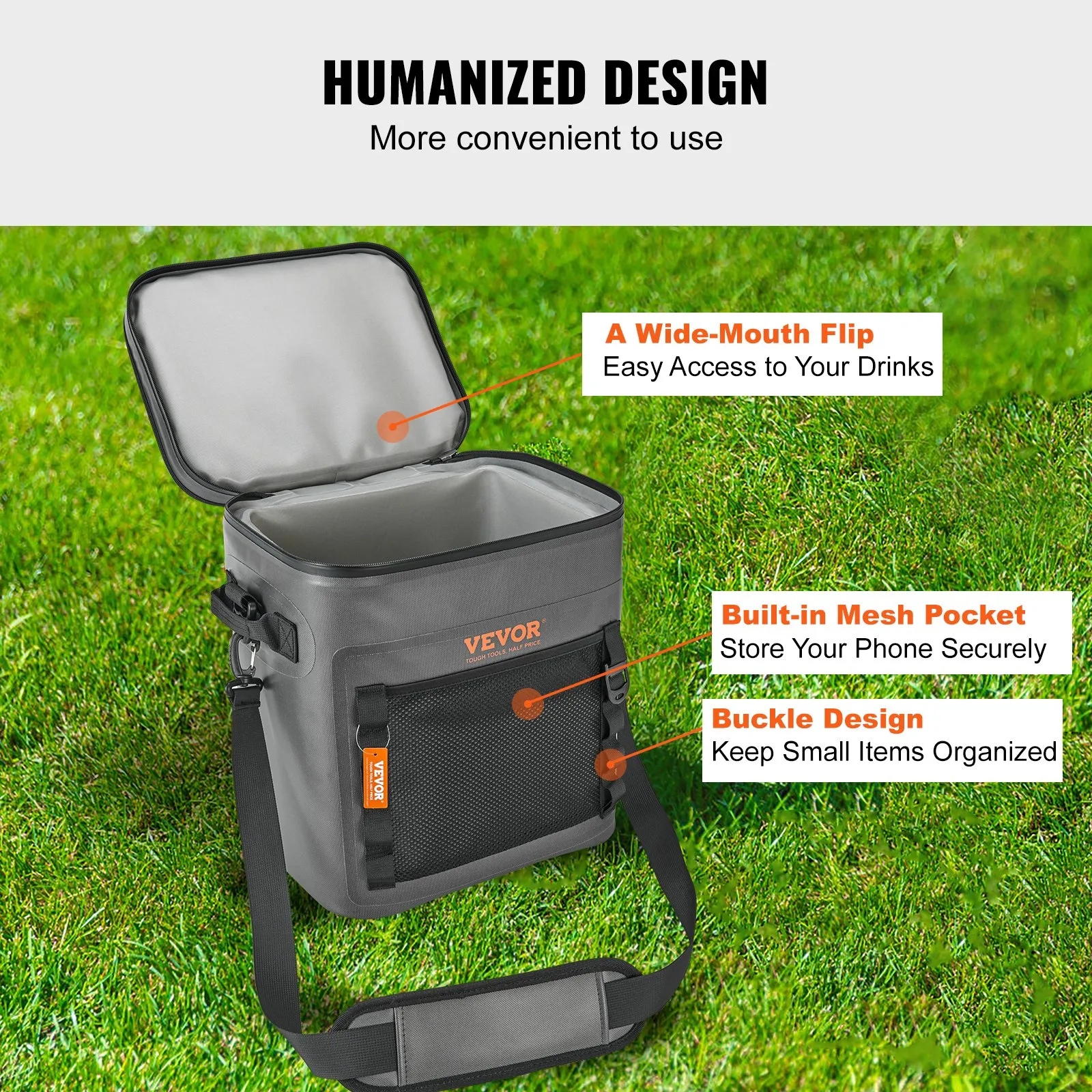 VEVOR Soft Cooler Bag - Leakproof, Waterproof, and Portable