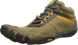 Vibram Men's FiveFingers Trek Ascent Insulated Shoe, Khaki/Orange, 45 EU / 11-11.5 US