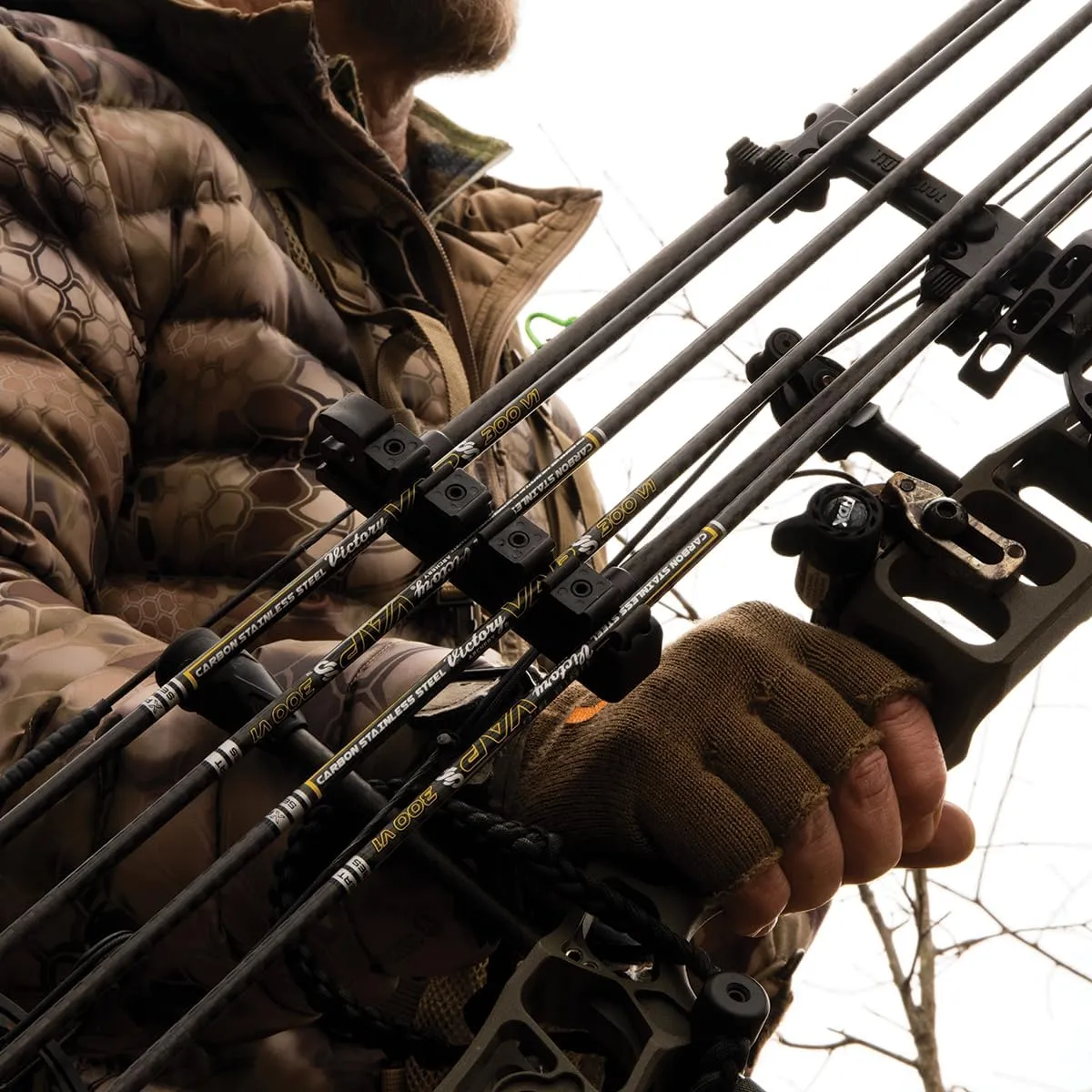 Victory Archery VAP SS 0.166" 200/250/300/350/400 Spine Micro Diameter Carbon Hunting Arrow Shafts 12 Pack