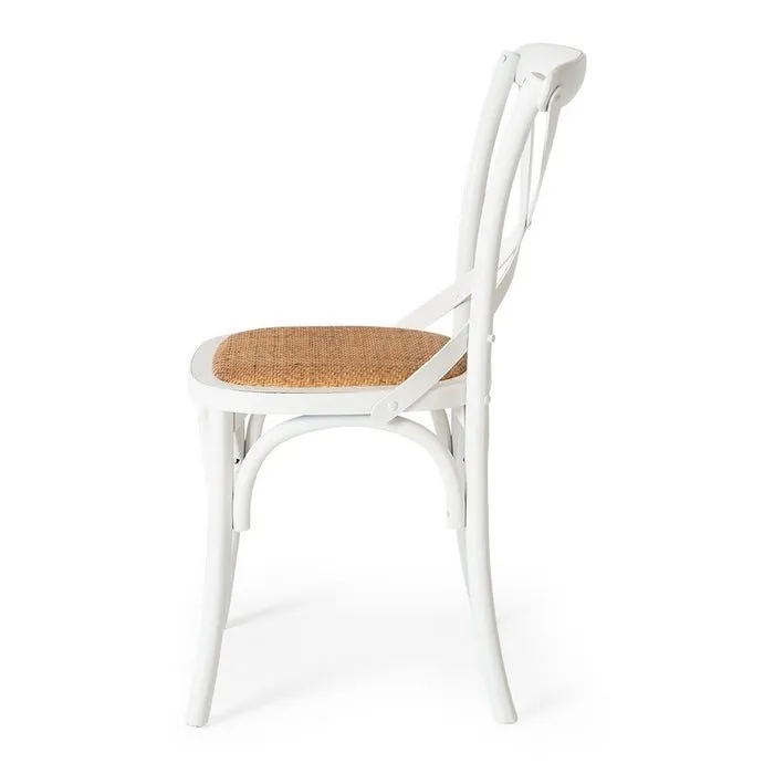 Villa X-Back Chair - Aged White