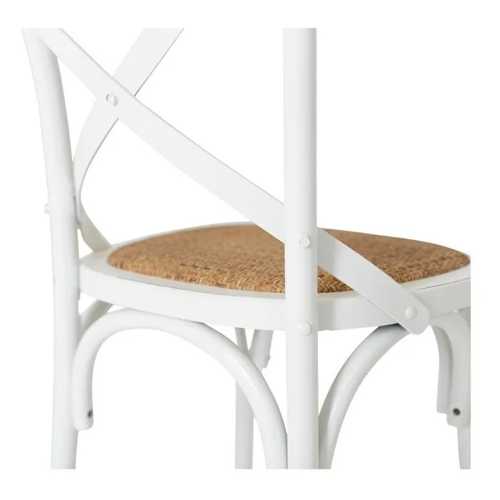 Villa X-Back Chair - Aged White