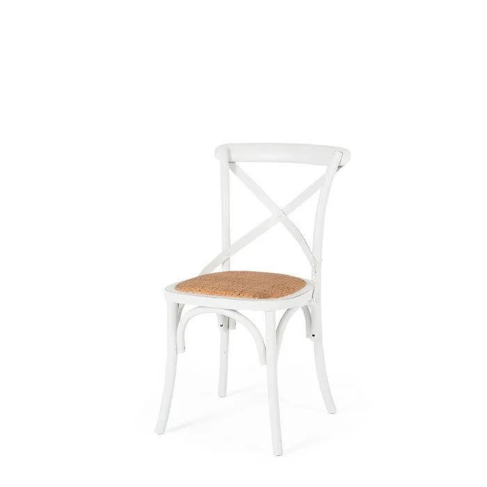 Villa X-Back Chair - Aged White