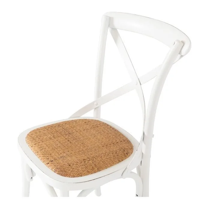 Villa X-Back Chair - Aged White