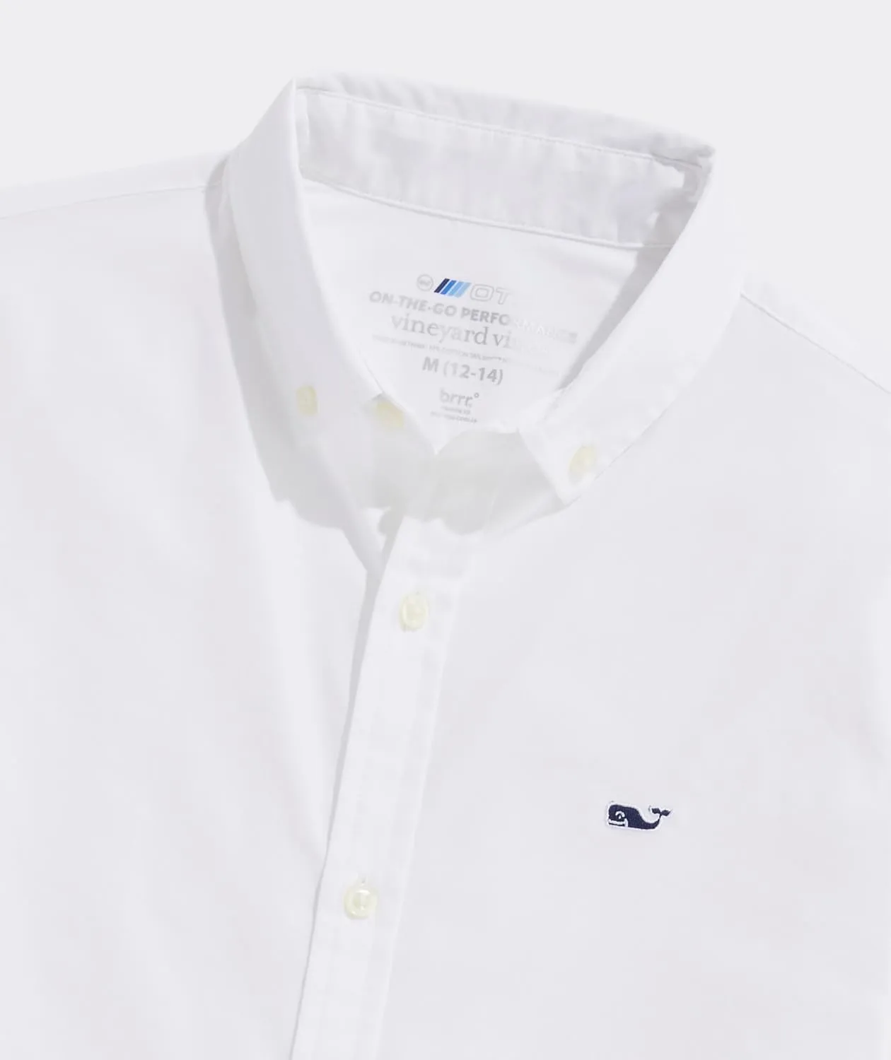 vineyard vines Boys' On-The-go Brrrº Solid Shirt