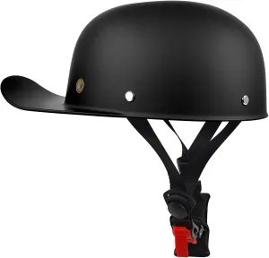 Vintage Motorcycle Helmet Men and Women Adults Open-Face Motorbike Helmets Retro Half Helmet Fashion Baseball Cap Casco DOT Approved
