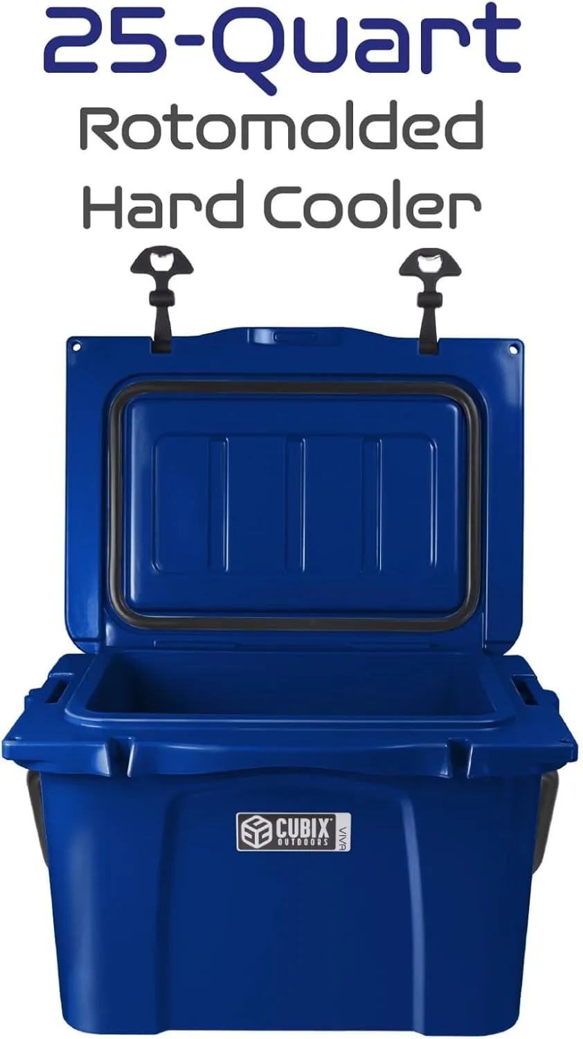 Viva Portable Rotomolded Hard Cooler, Heavy Duty Cooler Ice Chest, Insulated Cooler, Cold Retention for Travel, Beach, Camping, Fishing
