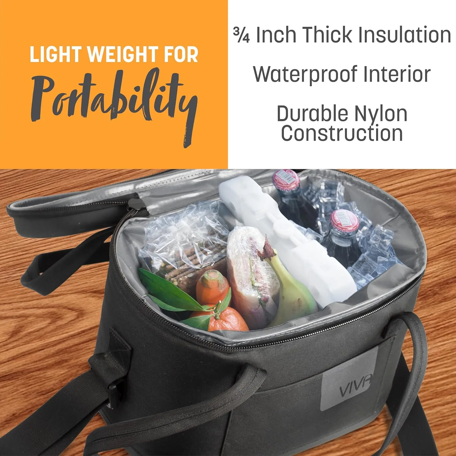 Viva Portable Rotomolded Hard Cooler, Heavy Duty Cooler Ice Chest, Insulated Cooler, Cold Retention for Travel, Beach, Camping, Fishing