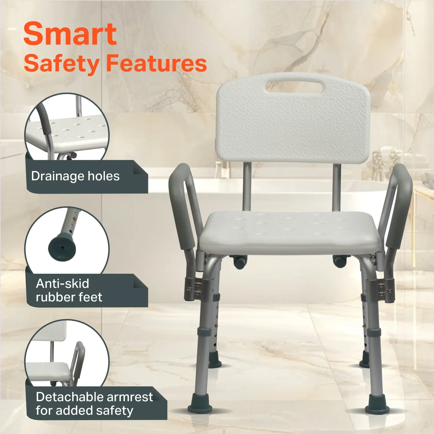 VMS Careline Shower Chair OMEGA