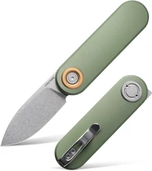 Vosteed Corgi V Small Pocket Knife for Men Women Gifts, 2.36" 14C28N Blade EDC Folding Knife, Patented Vanchor Lock Gentleman's Pocket Knives, Aluminum Handle - A3702