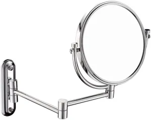 Wall-Mounted Makeup Mirror 10X Magnified Wall-Mounted 8-inch Vanity Mirror Double-Sided Folding Mirror