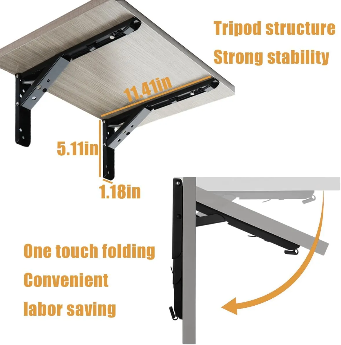 Wall Table Fold Down Hinge90 Degree SelfLocking Folding HingeSave Space Drop
