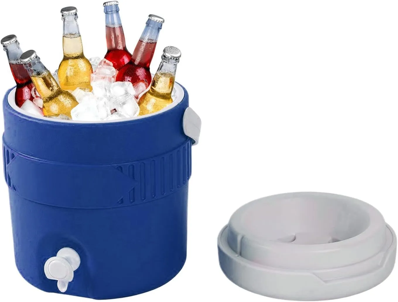 Water Cooler Dispenser - Insulated Beverage Cooler | 3.8L Portable Drink Dispenser with Long-Lasting Ice Retention, Outdoor Party Cooler for Camping, BBQs & Tailgating, Leak-Proof Serveware for Iced
