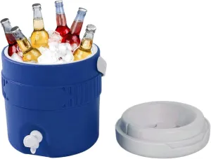 Water Cooler Dispenser - Insulated Beverage Cooler | 3.8L Portable Drink Dispenser with Long-Lasting Ice Retention, Outdoor Party Cooler for Camping, BBQs & Tailgating, Leak-Proof Serveware for Iced