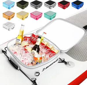 Waterproof PVC Paddleboard Cooler Deck Bag - 12 Can Soft Insulated Cooler for Paddleboarding, Camping, Kayaking