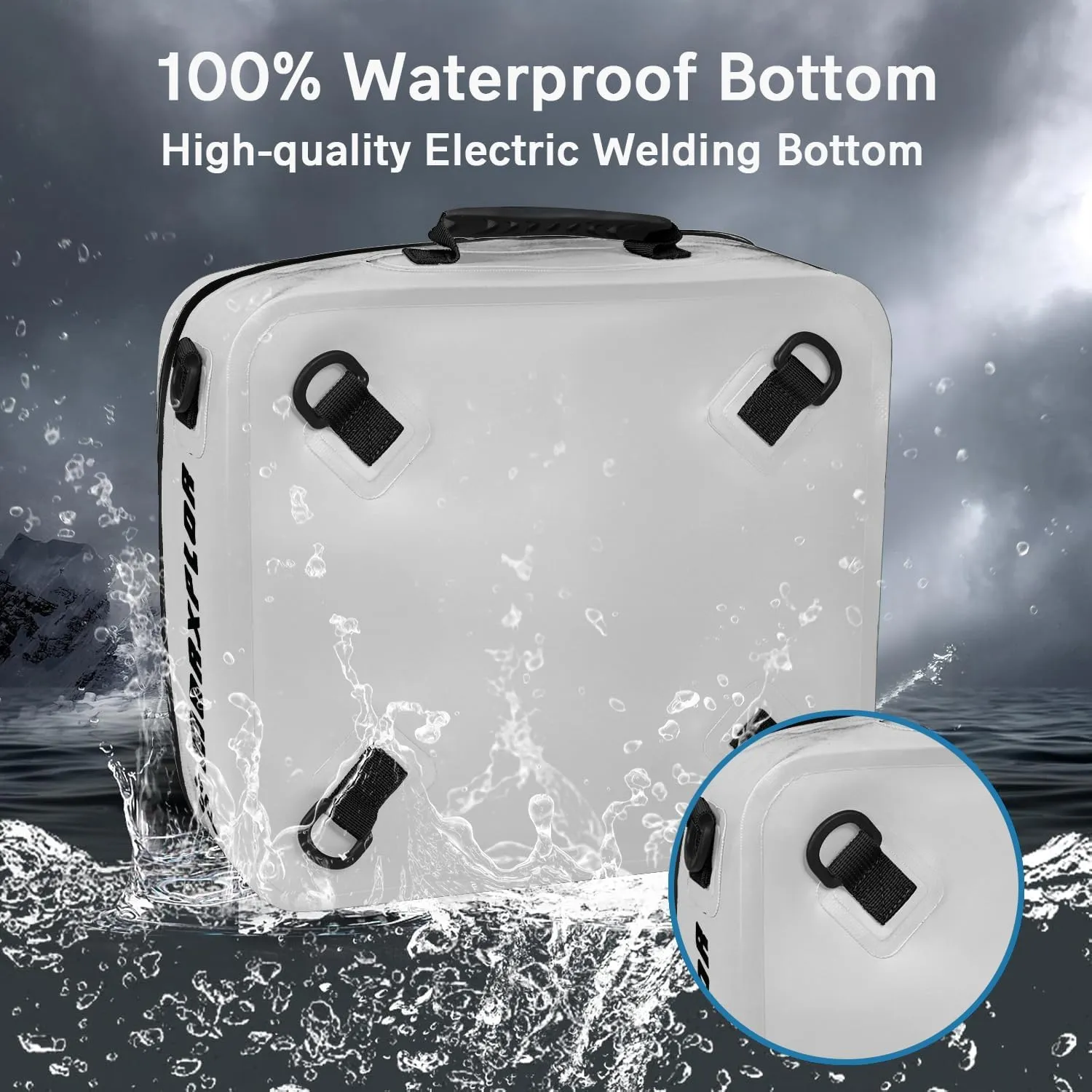 Waterproof PVC Paddleboard Cooler Deck Bag - 12 Can Soft Insulated Cooler for Paddleboarding, Camping, Kayaking