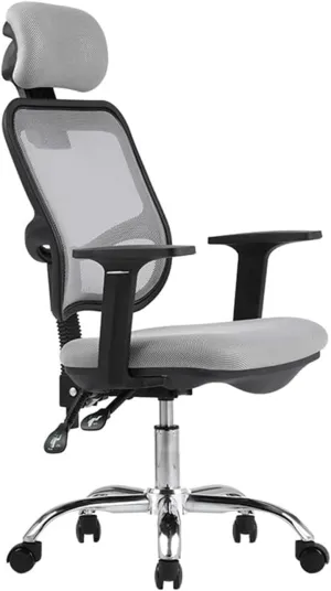 WCH Office Chair Reclining and Lifting Desk Chairs with Armrests and Castors Office Desk Chair Mesh Ergonomic Office Chair(Color:Default)