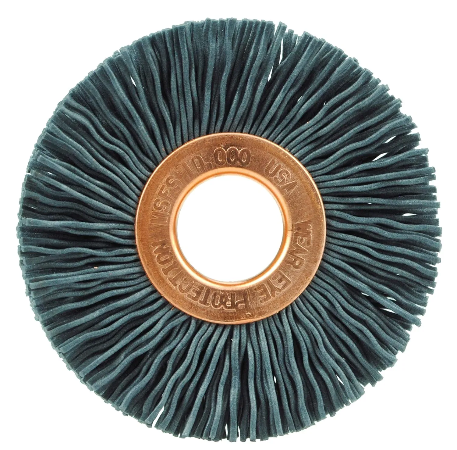 Weiler 17543 2" Nylox Wheel Brush, .022/320SC Crimped Fill, 1/2" Arbor Hole, Made in The USA (Pack of 10)