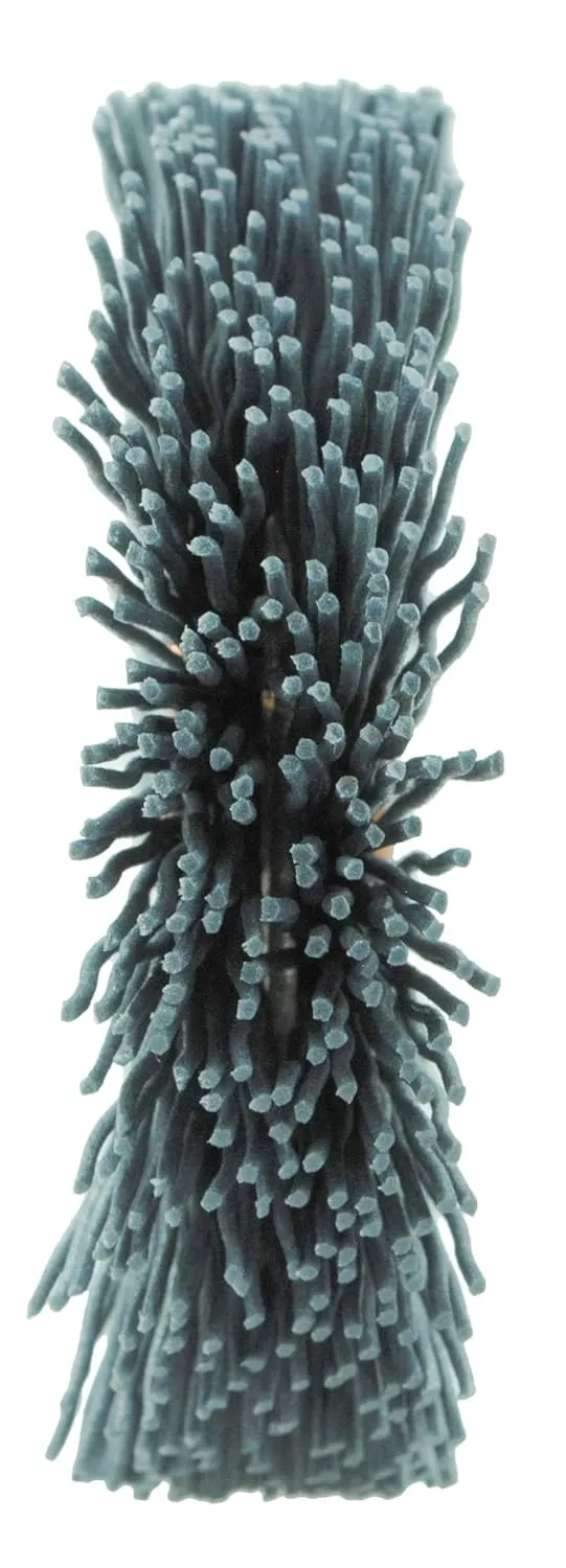 Weiler 17543 2" Nylox Wheel Brush, .022/320SC Crimped Fill, 1/2" Arbor Hole, Made in The USA (Pack of 10)