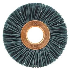 Weiler 17543 2" Nylox Wheel Brush, .022/320SC Crimped Fill, 1/2" Arbor Hole, Made in The USA (Pack of 10)