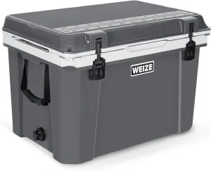 WEIZE Ultra-Light 55 Quart Hard Cooler Insulated Portable Ice Chest Box with Bottle Opener, Keeps Cold up to 7 Days for Beach, Drink, Beverage, Camping, Picnic, Fishing, Boat, Barbecue