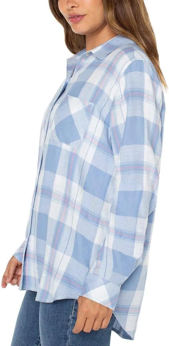 Well Worn Women's Super Soft Plaid Button Up Shirt