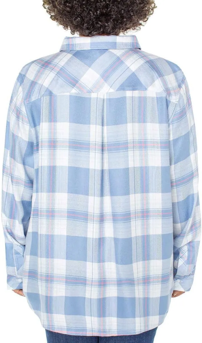 Well Worn Women's Super Soft Plaid Button Up Shirt