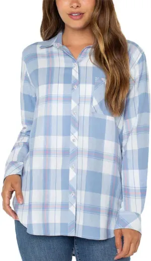 Well Worn Women's Super Soft Plaid Button Up Shirt