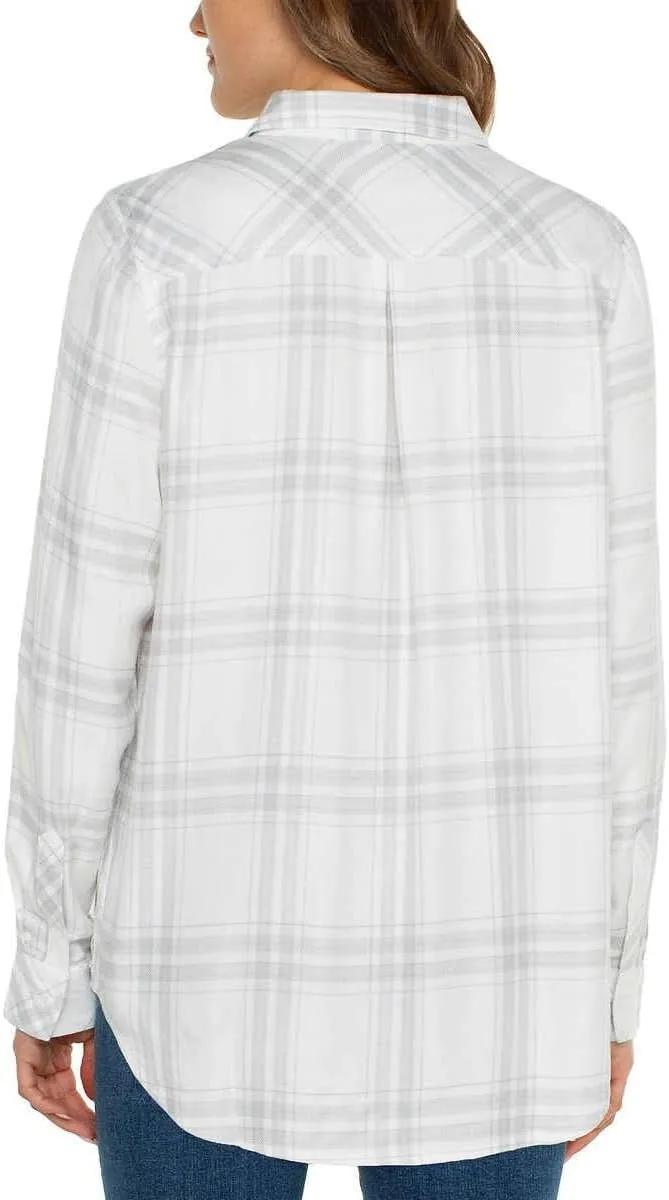 Well Worn Women's Super Soft Plaid Button Up Shirt