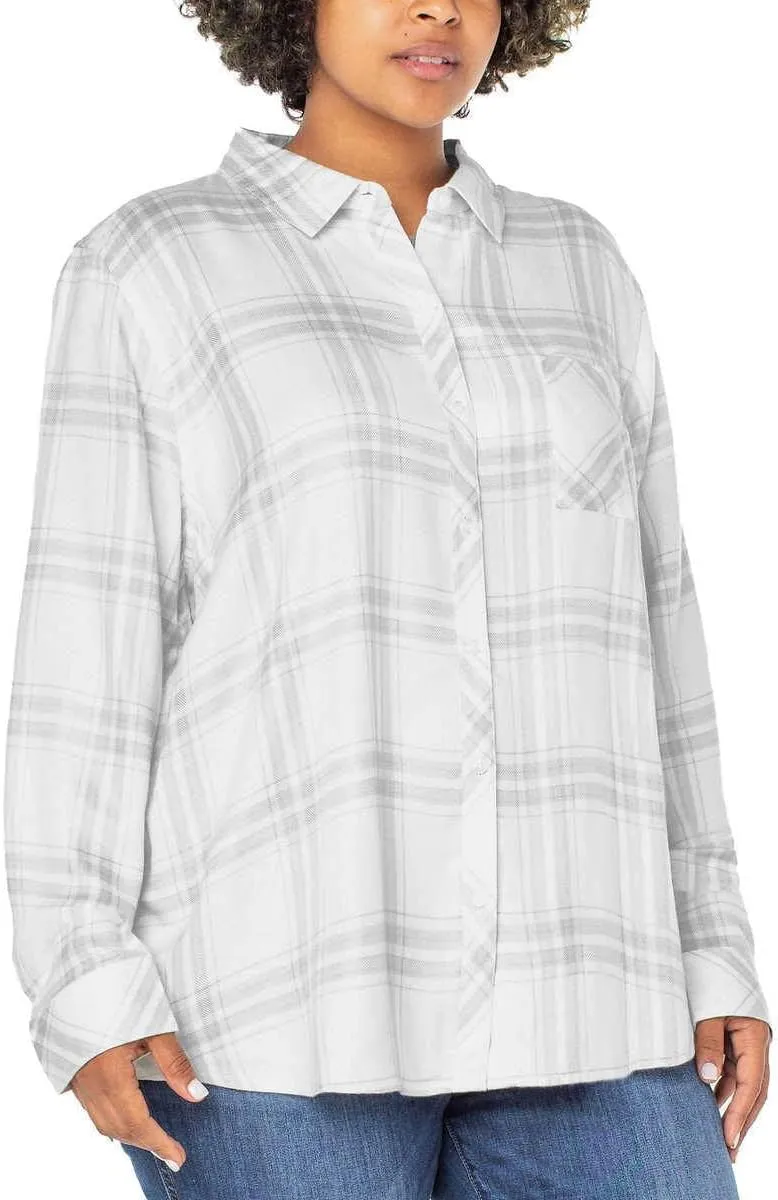 Well Worn Women's Super Soft Plaid Button Up Shirt