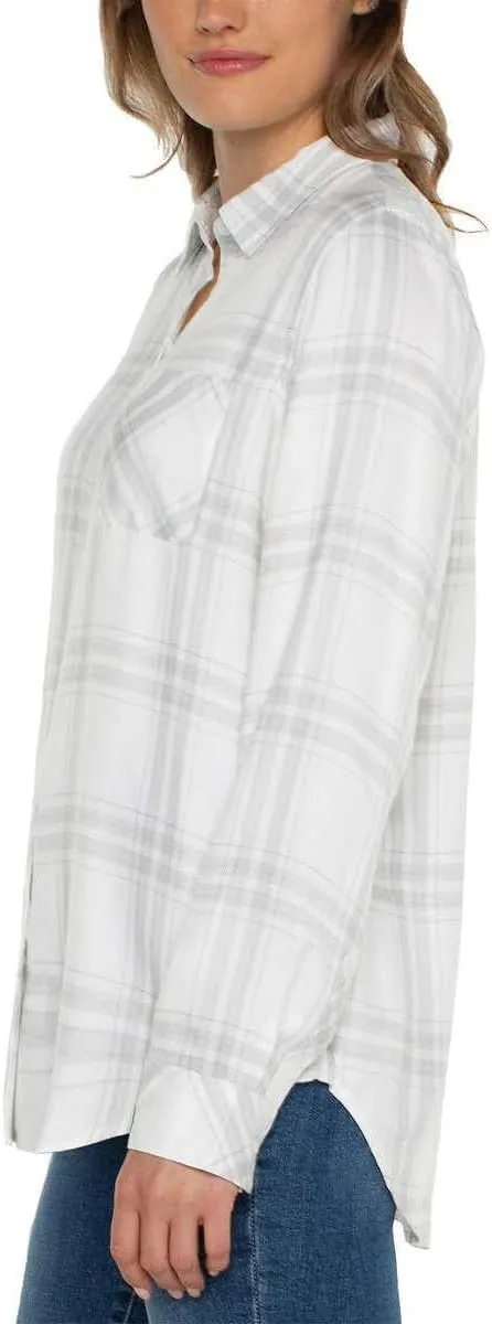 Well Worn Women's Super Soft Plaid Button Up Shirt