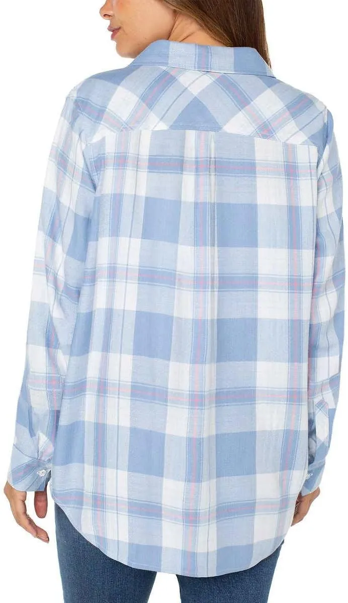 Well Worn Women's Super Soft Plaid Button Up Shirt