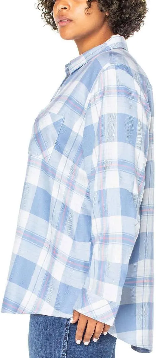 Well Worn Women's Super Soft Plaid Button Up Shirt