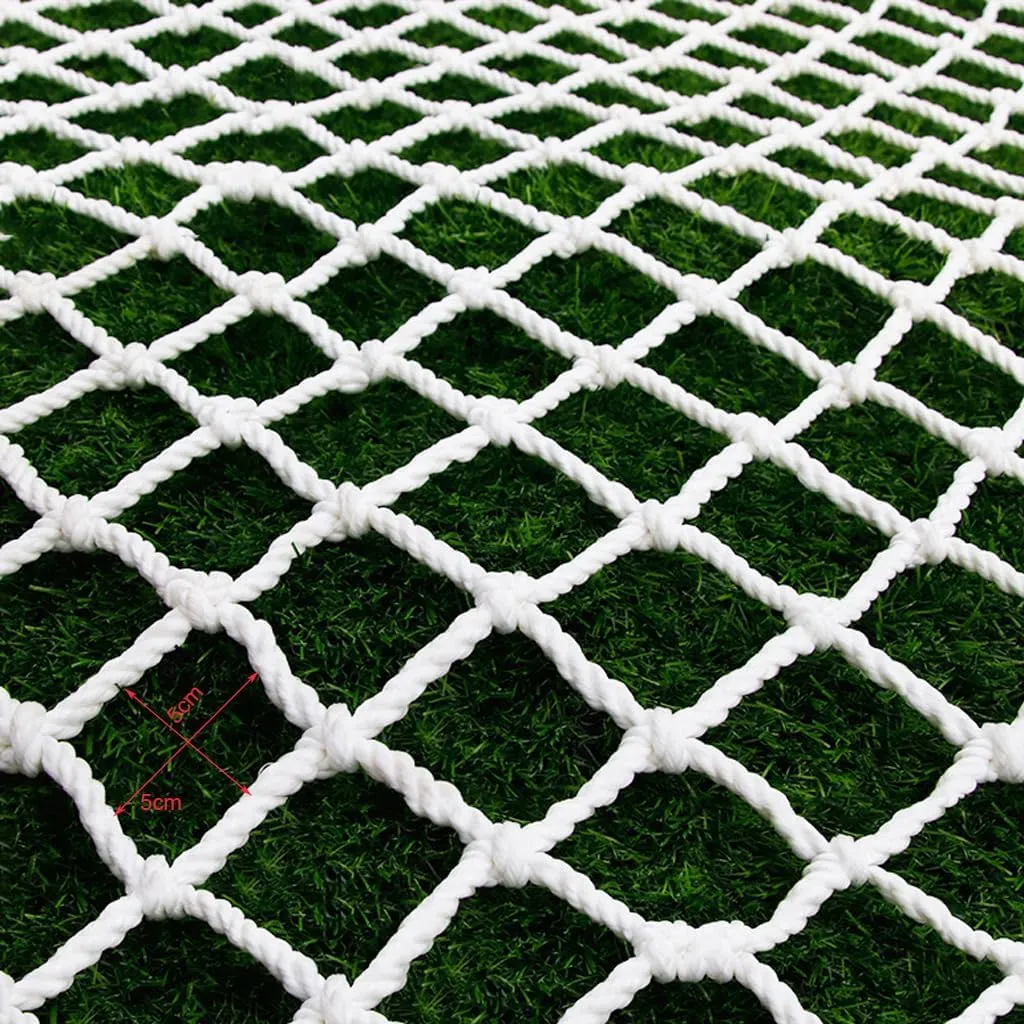 White Tennis Court Fence Fencing Climbing Nets Climbing Nets Playground Children's Rope Nets Outdoor Climbing Racks Cargo Heavy Duty Wall Safety Netting Swing Frame Climbing