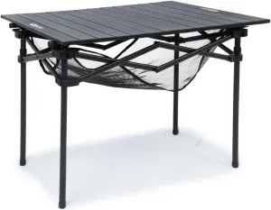 Whitsunday Aluminum Folding Outdoor Camping Table Compatible with Wagons (Carbon Black, Rectangular(H))