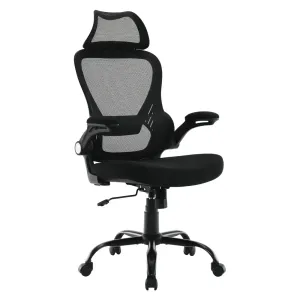 WorkSmart Mesh Back Manager's Chair with Headrest - EM60946HR-3