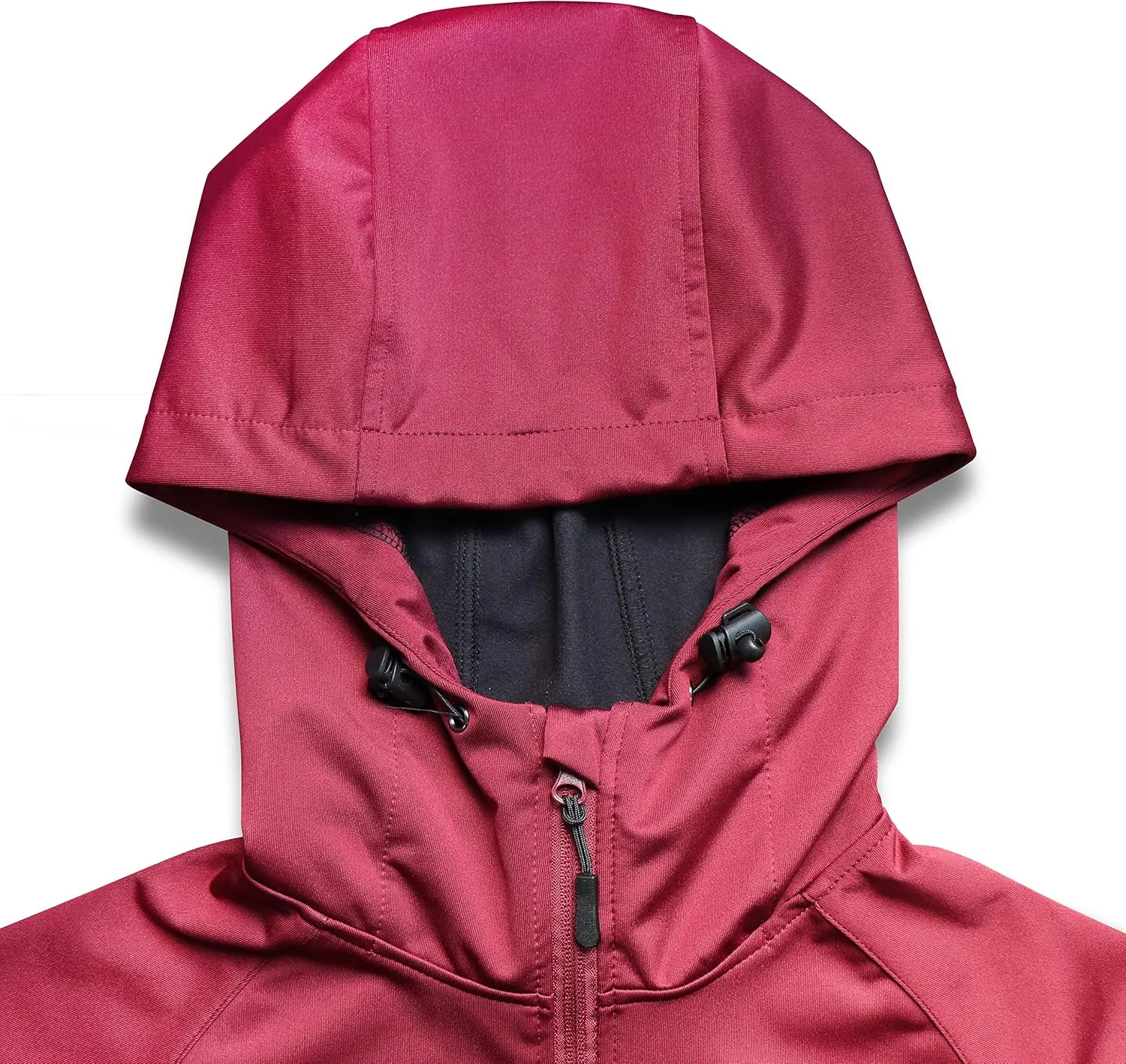Wulibike Cycling Jackets for Womens Running Jacket Winter Thermal Reflective Hoodie Windproof Coat With 6 Pockets